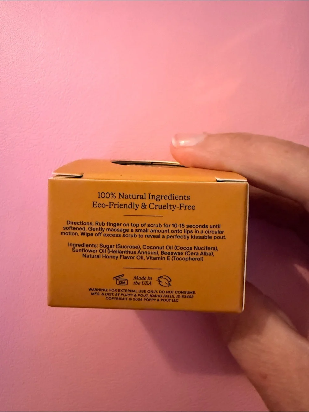 Poppy & Pout Wild Honey Exfoliating Lip Scrub